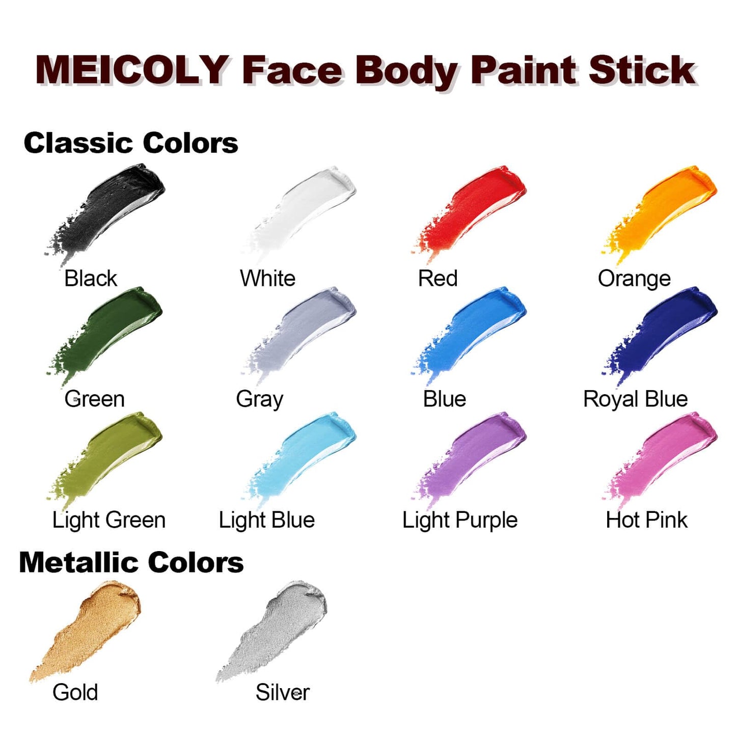 MEICOLY St Paddys Green Face Body Paint Stick(1.06 Oz), St.Patrick’s Day Accessories,Green Face Paint for Halloween Elphaba Witch Makeup,Hunting Hulk Camo Face Paint,Green Eye Black