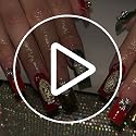 KINGNAME 120 PCS 3D Cross Nail Charms Kit Gold Silver Rhinestone