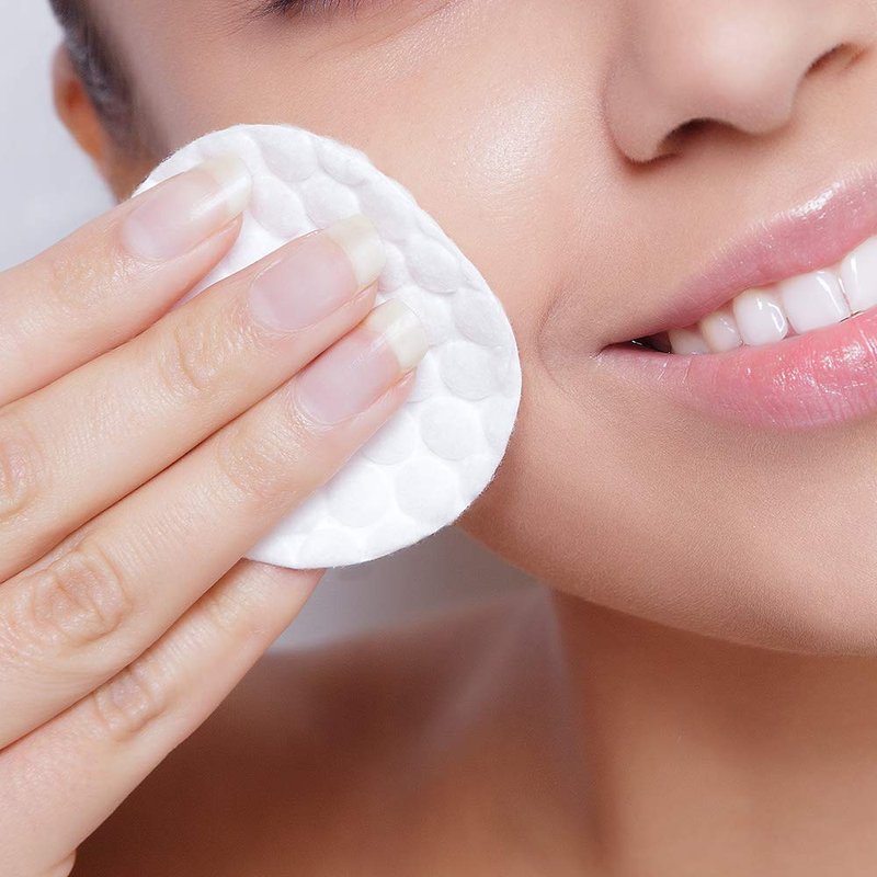 ForPro Professional Collection ForPro Premium Stitched Cotton Rounds, 100% Pure Cotton Pads for Removing Makeup, Nail Polish, and Cleansing Face, Pack of 6, Counts 600