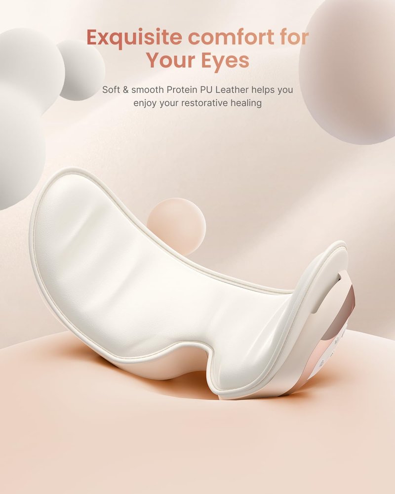 RENPHO Eye Massager with Heat and Cooling Voice Control, Gifts for Women Father Men Dad Husband, FSA Eligible HSA, Heated Eye Mask for Dry Eye Relief Eye Care Relax - Eyeris 3