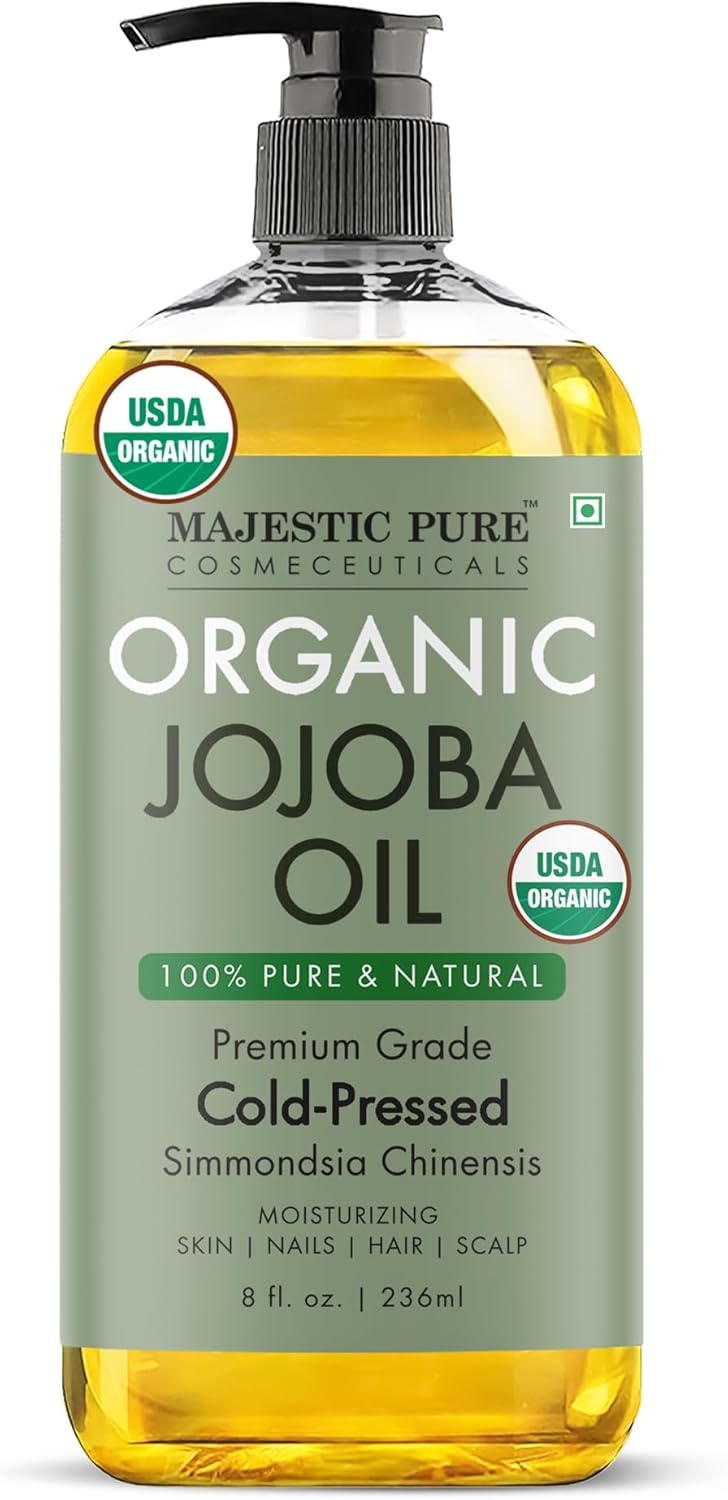 Natural Hair Growth Oil - 100% Pure Cold Pressed Argan & Vitamin E Oil for Eyelashes, Eyebrows, Skin, & Nails | 8 Fl Oz