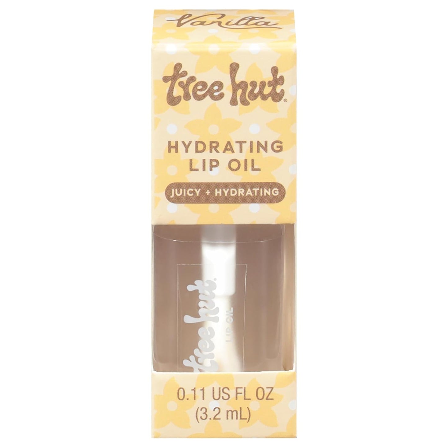 Tree Hut Cinnamon Dolce Lip Oil - Hydrating Sheer Nude Gloss | Non-Sticky Moisturizing Formula, 0.11 fl oz