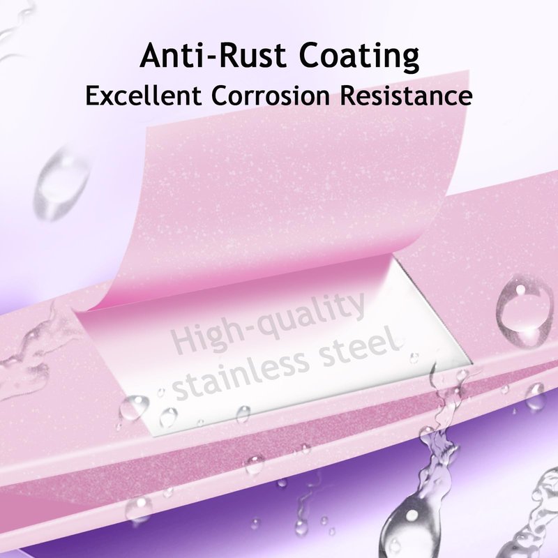 SHILING Professional Stainless Steel Tweezers, 1MM High-Precision, Pink, 3.78 inch, for Men and Women Eyelash and Facial Hair Removal