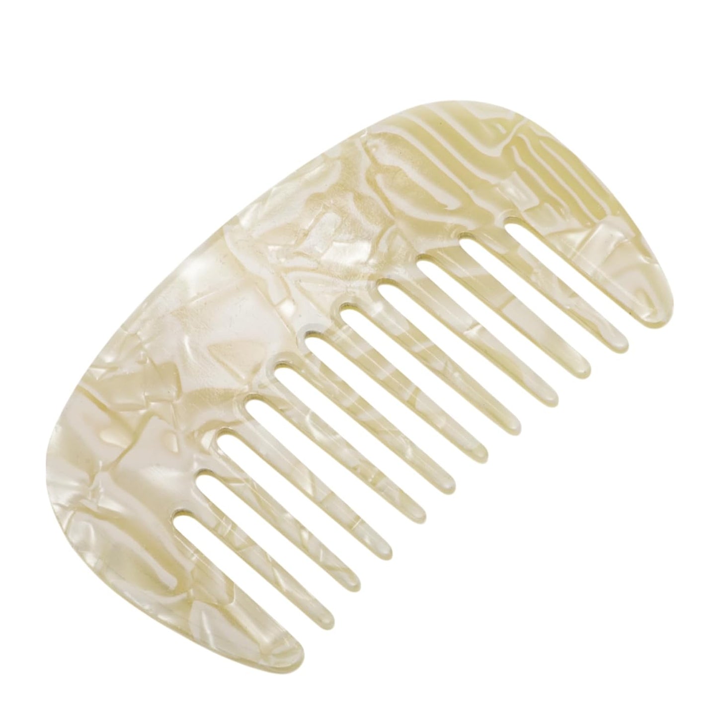 Wide Tooth Comb for Thick Curly Hair - Anti-Static Travel Comb | Emerald Green