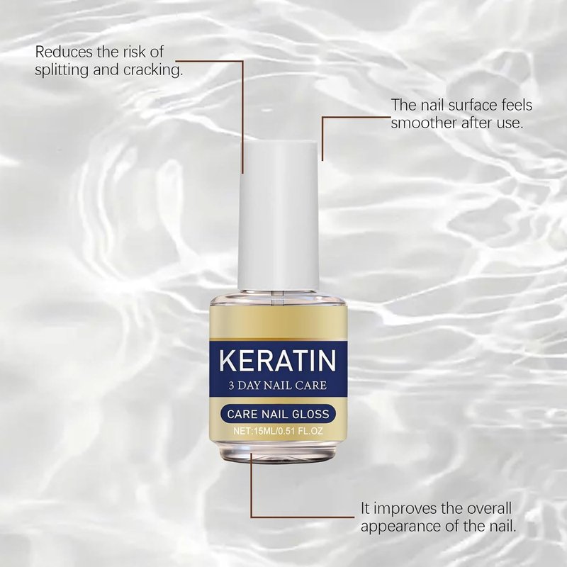 Keratin Nail Care Oil - Intensive Hydration & Repair for Dry, Brittle Nails | 2-Pack