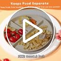 LRUUIDDE 9-Inch Portion Control Plate Set - 5 Pack, BPA Free, Unbreakable Divided Design for Balanced Eating