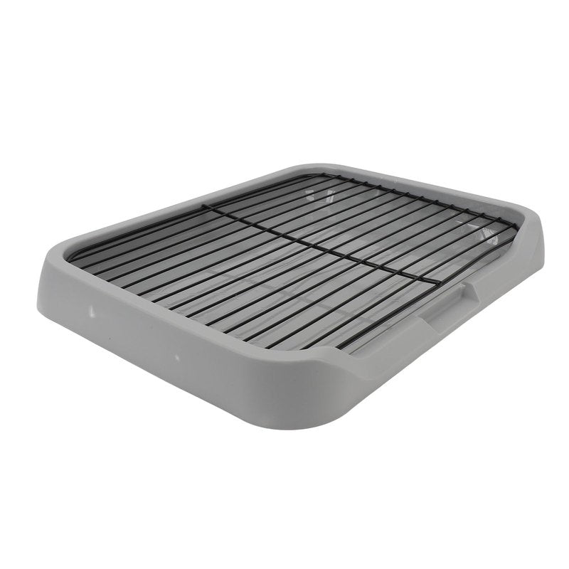 Dog Potty Tray, Indoor Mesh Dog Litter Box, Toilet Pee Pad Holder Puppy Training Tray, Removable Stable Structure Pet Training Pads for Small and Medium Dogs