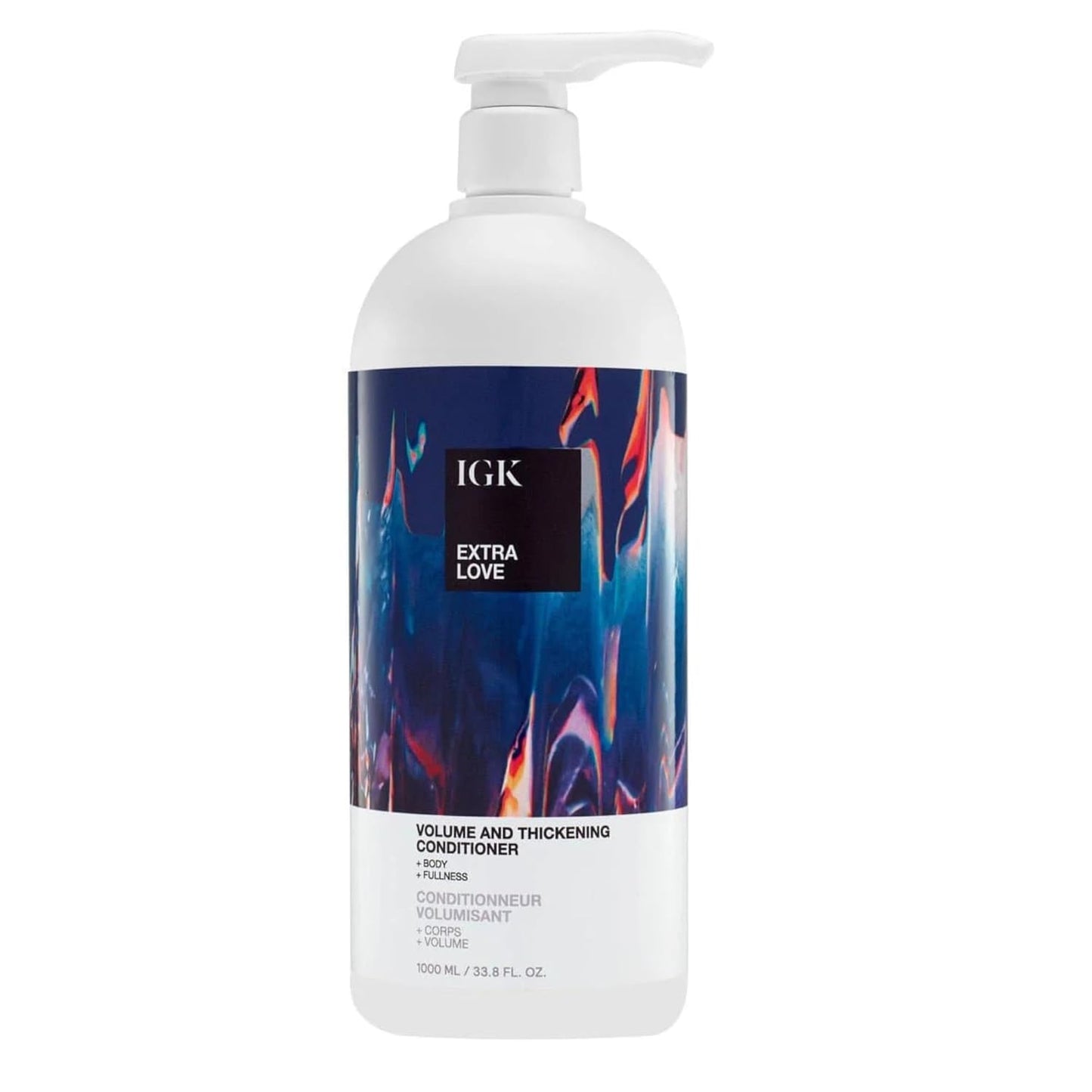 IGK EXTRA LOVE Volume & Thickening Conditioner - Lightweight Formula for Scalp Balance | Vegan & Cruelty-Free