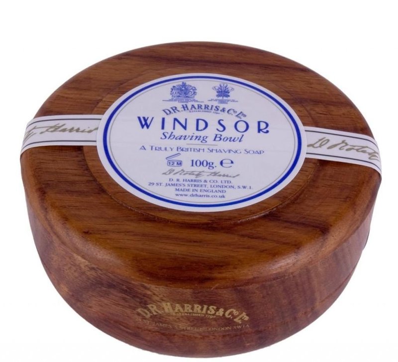 D.R.Harris & Co Windsor Mahogany Effect Shaving Bowl & Shaving Soap