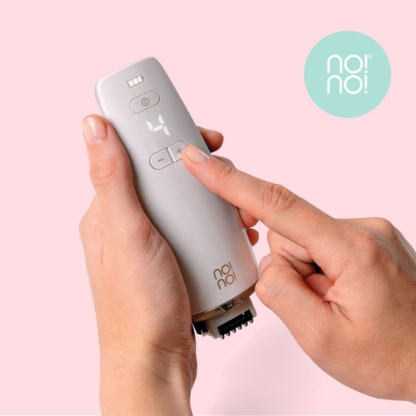 Pivot by No!No! The Ultimate Hair Removal System for Face and Body - Works Easily and Painlessly for Long Lasting, Semi-Permanent Results