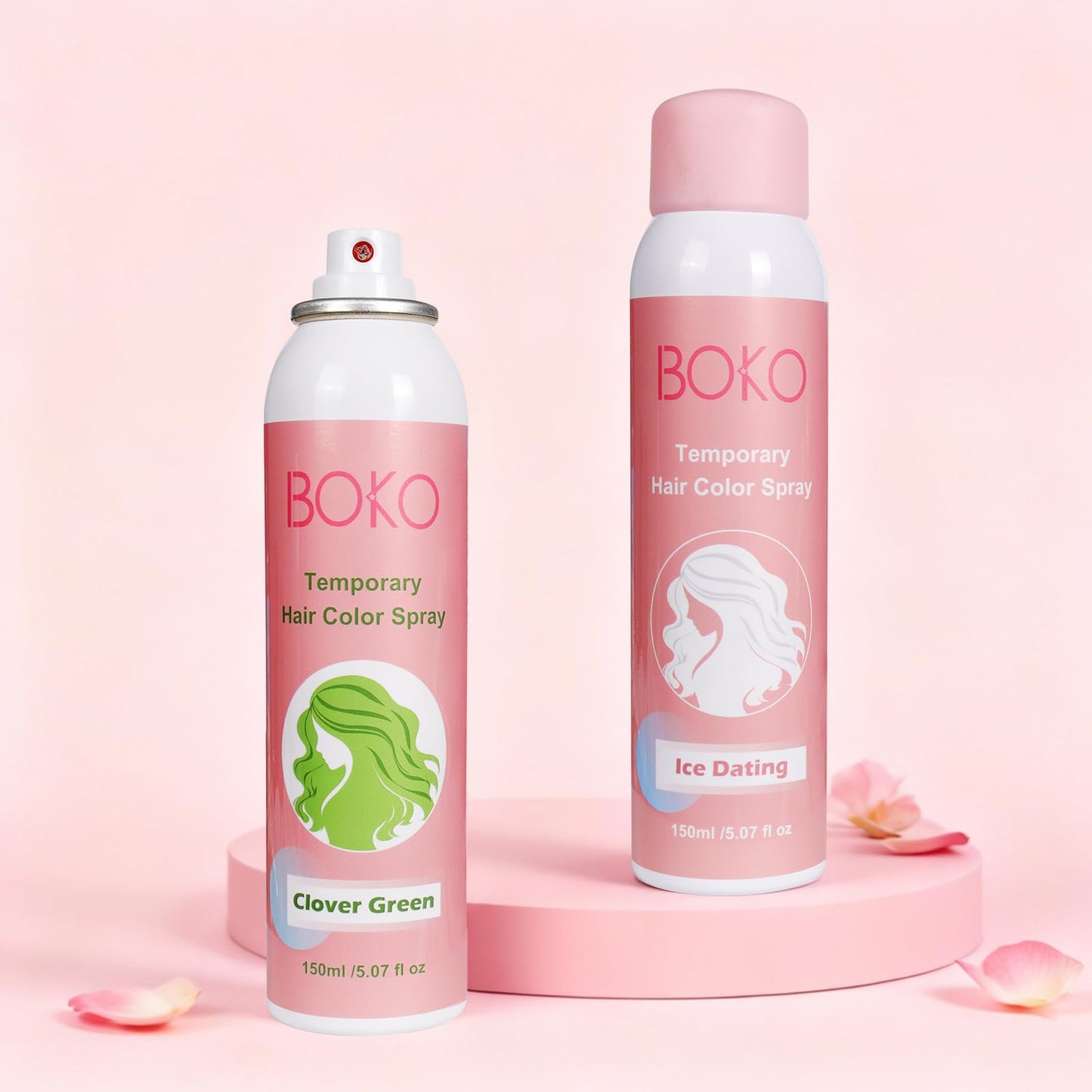 Boko Temporary Hair Color Spray, 150 ML Green Hair Dye