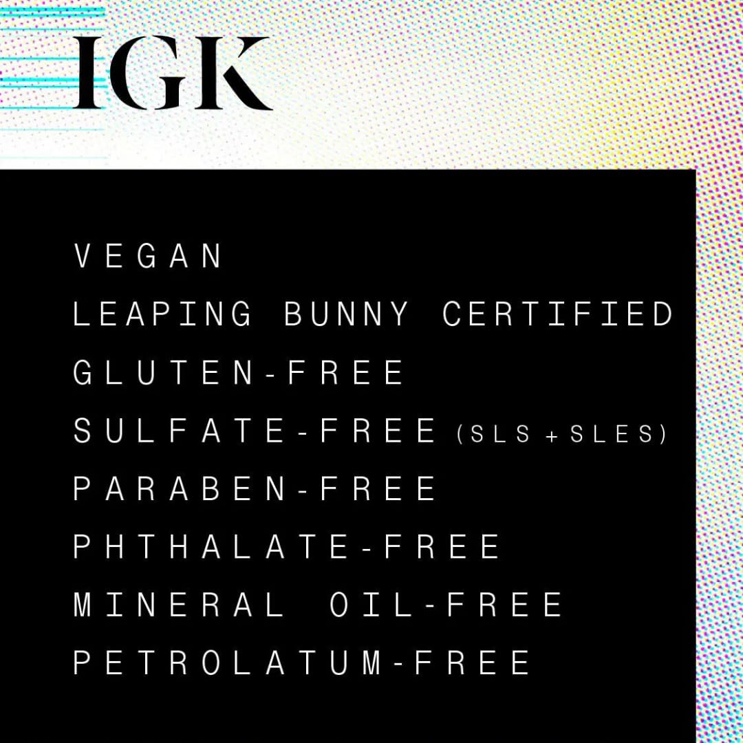 IGK Antisocial Cloud Club Dry Hair Mask - Leave-In Treatment for Repairing, Softening & Shine | Vegan | 5 oz