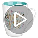 Choose Joy Ceramic Coffee Mug - Inspirational Gift for Her, 12oz