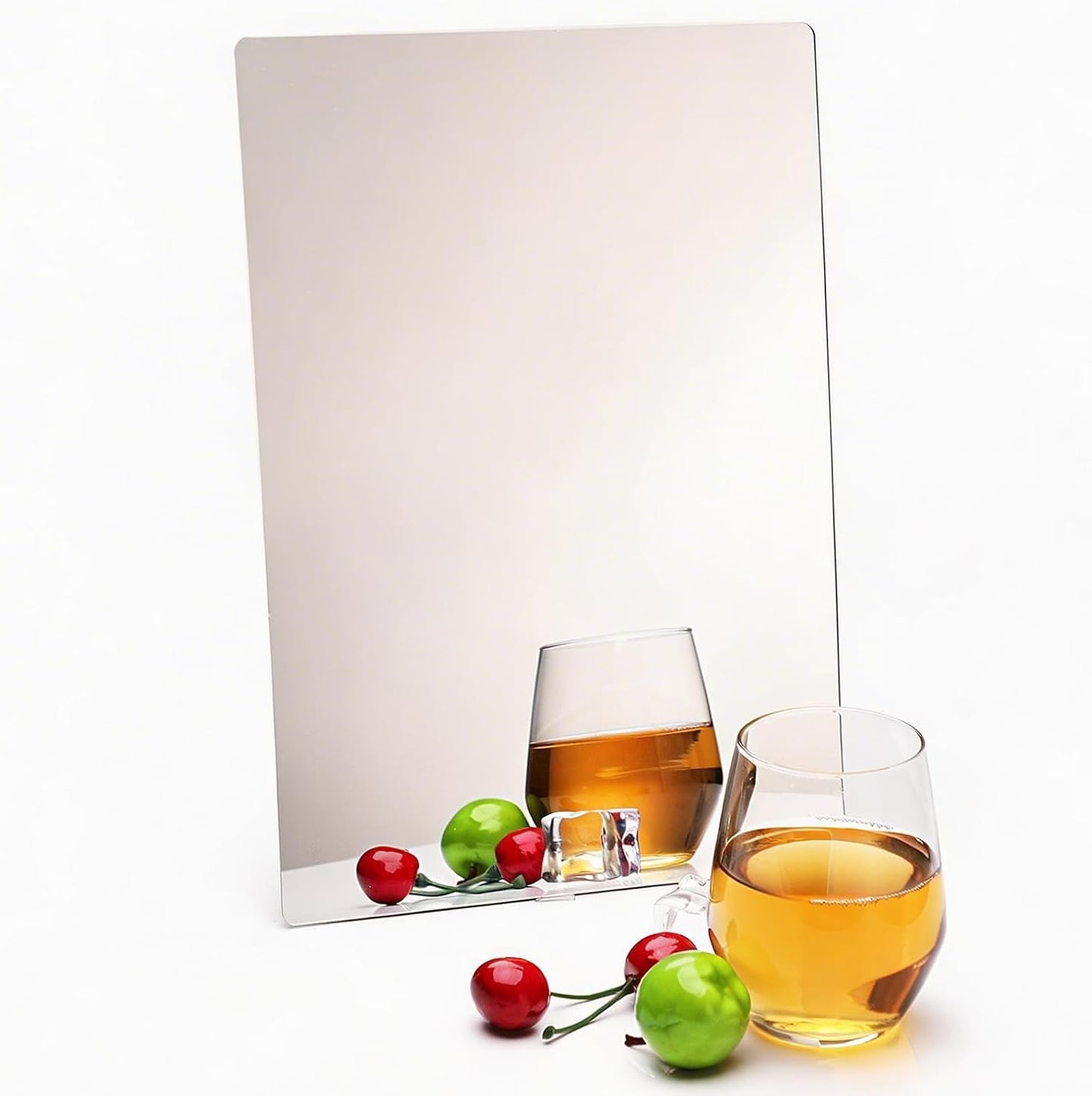 Acrylic Wall Mirror - Shatterproof Self-Adhesive Lightweight 8x10 Inch | Safe Reflective Plexiglass for Kids & Adults