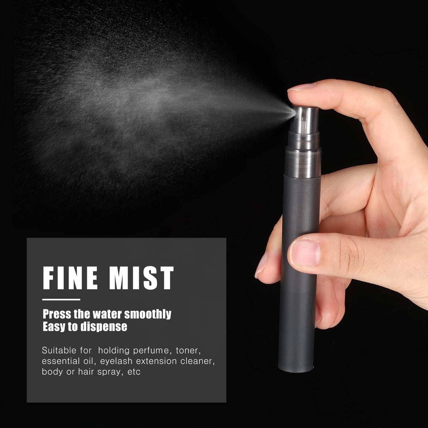 Remerry 50 Pcs 10 ml Mini Spray Bottles Perfume Spray Bottles Plastic Travel Refillable for Women Small Fine Mist Sprayers Portable Frosted Perfume Sprayers Empty Atomizer for Essential Oil