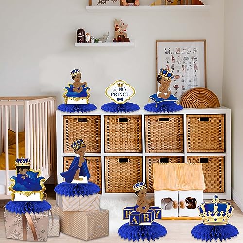 9Pcs Royal Prince Honeycomb Centerpieces for Baby Showers