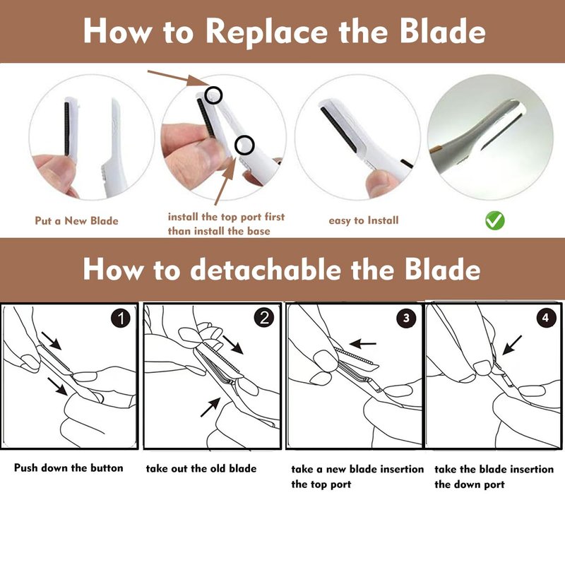 18 Pcs Replacement Blades for Finishing Touch Flawless Dermaplane Glo Sonic Vibrating Facial Exfoliator, Replacement Heads Only Specific for Flawless Vibrating Dermaplane Razor