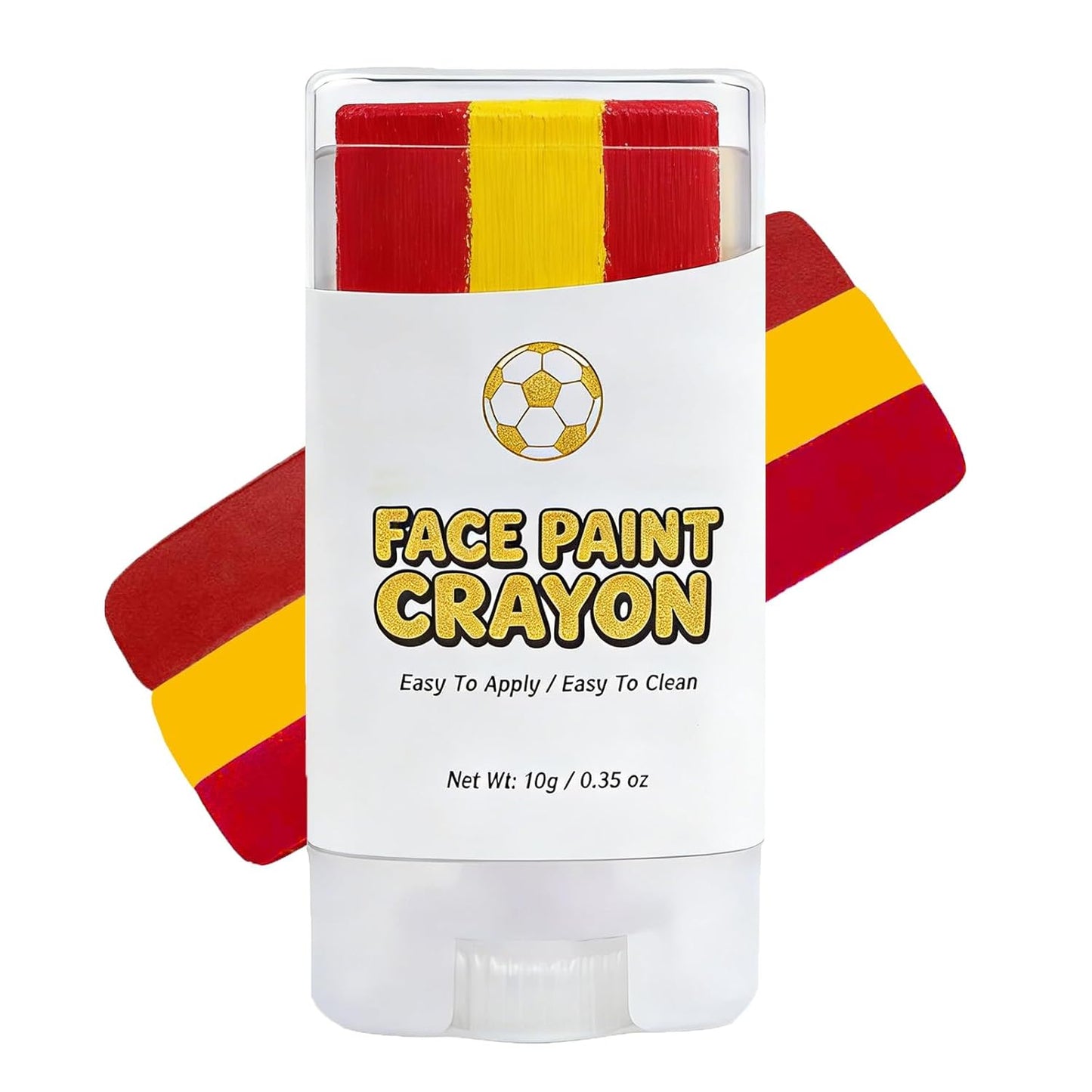 Face Paint Stick - Blue & White Argentina Soccer Fan Makeup | Washable, Non-Toxic Crayon for Game Day, Softball & Football