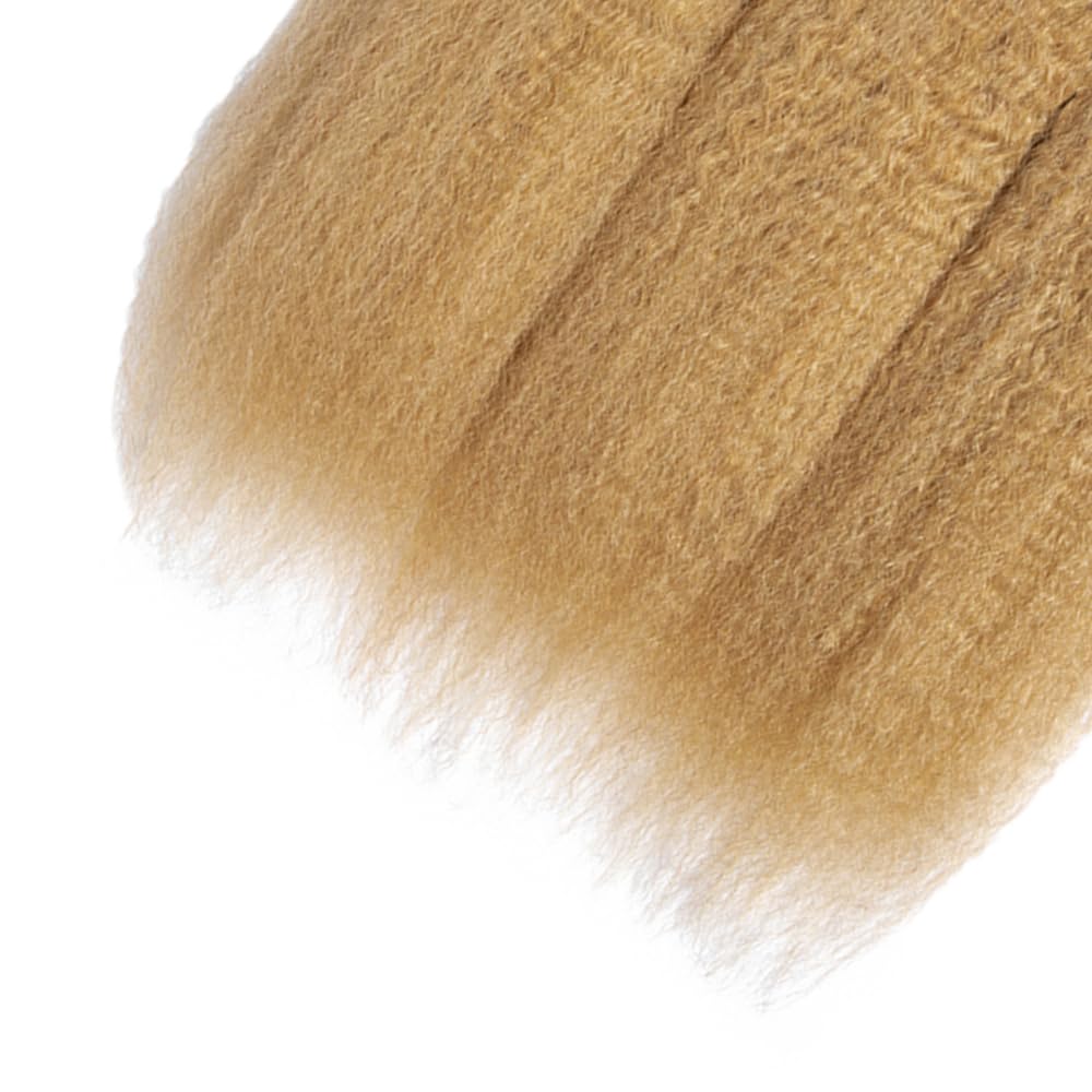 18 20 22 Inch #27 Honey Blonde Bundles Human Hair 3 Bundles Brazilian Remy Hair 50 Grams/Bundle 10A Grade Unprocessed Virgin Hairs Blonde Yaki Straight Bundle Weaves Extensions