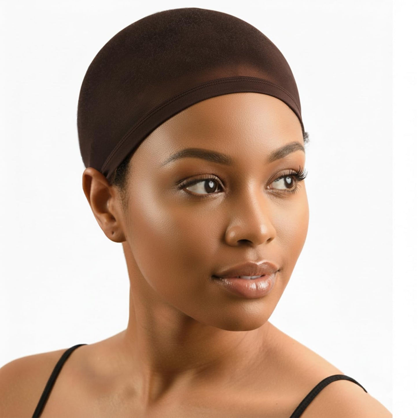 Breathable Black Wig Caps - 5 Pack Stretch Stocking Caps for Wigs and Hairpieces