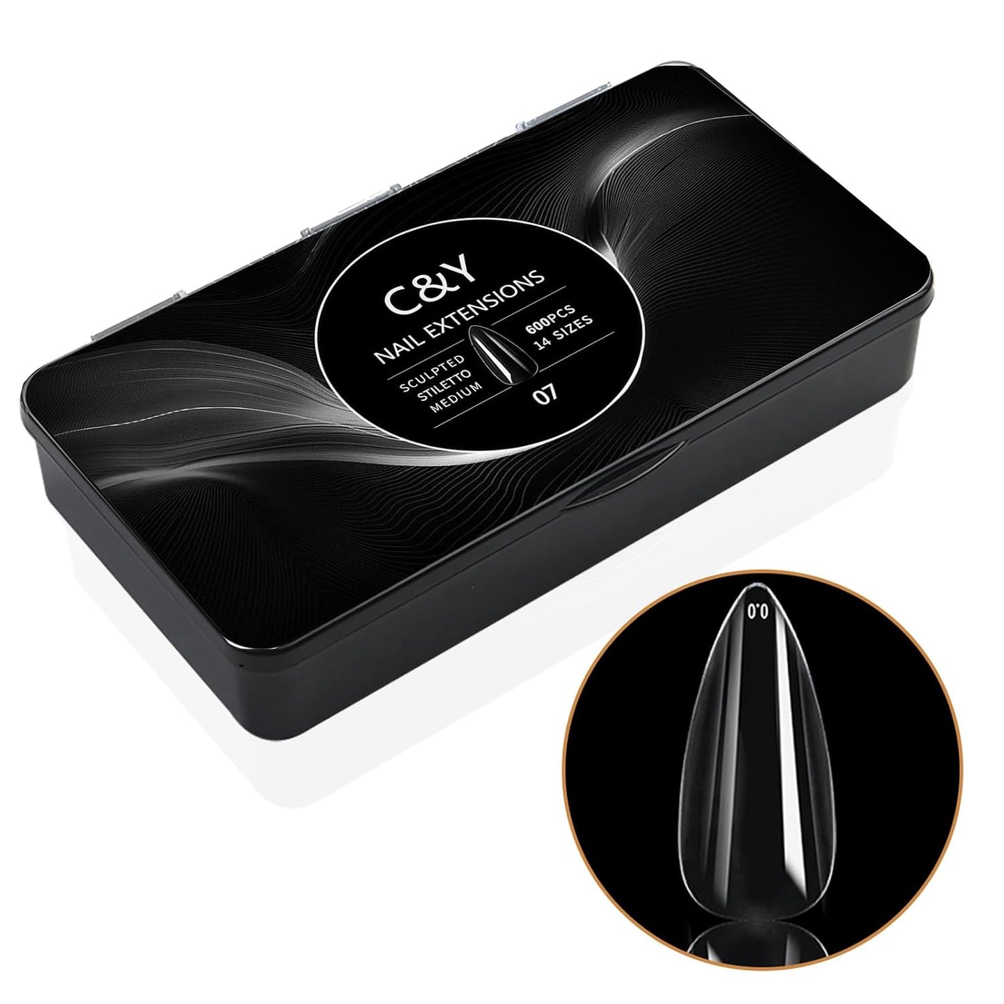 250pcs Sculpted XXLong Square Soft Gel Nail Tips - Full Cover Clear Acrylic Press-On Nails for Salon & DIY Manicure