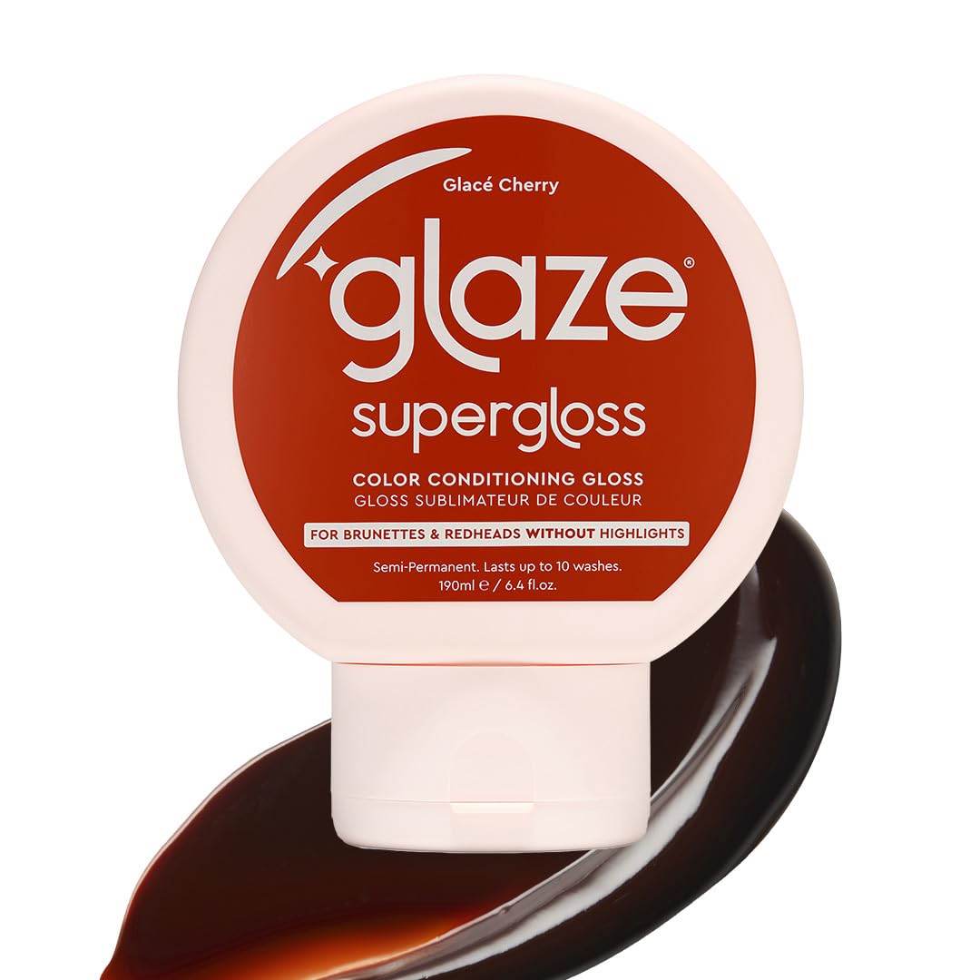 Color Conditioning Gloss - Tinted Moisturizer for Brown & Red Hair, Boosts Shine & Repairs Damage - Auburn Spice, 6.4 oz