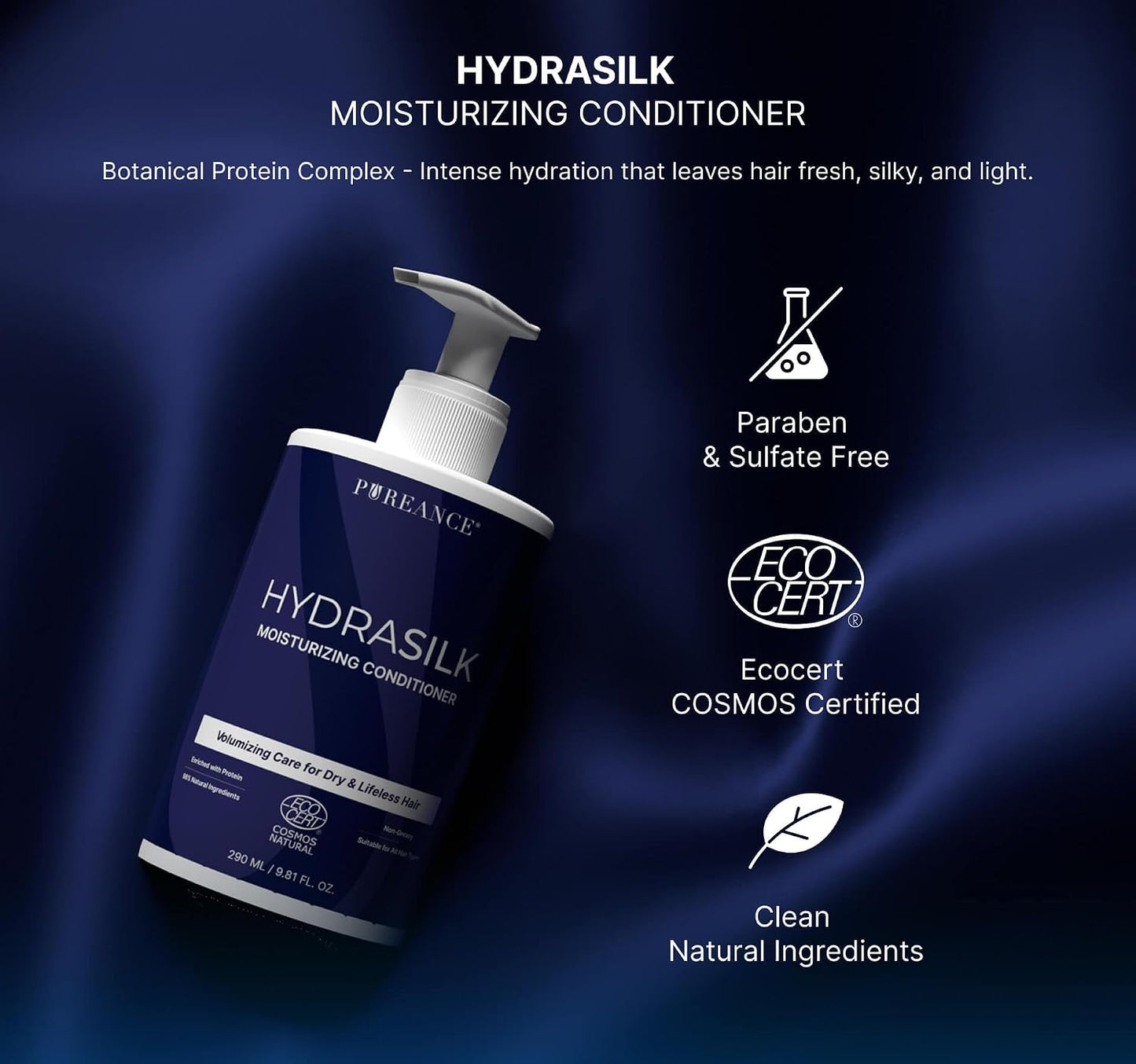 Hydrating Hair Conditioner for Dry, Damaged Hair - Sulfate-Free with Coconut & Argan Oil | 9.81 Fl Oz