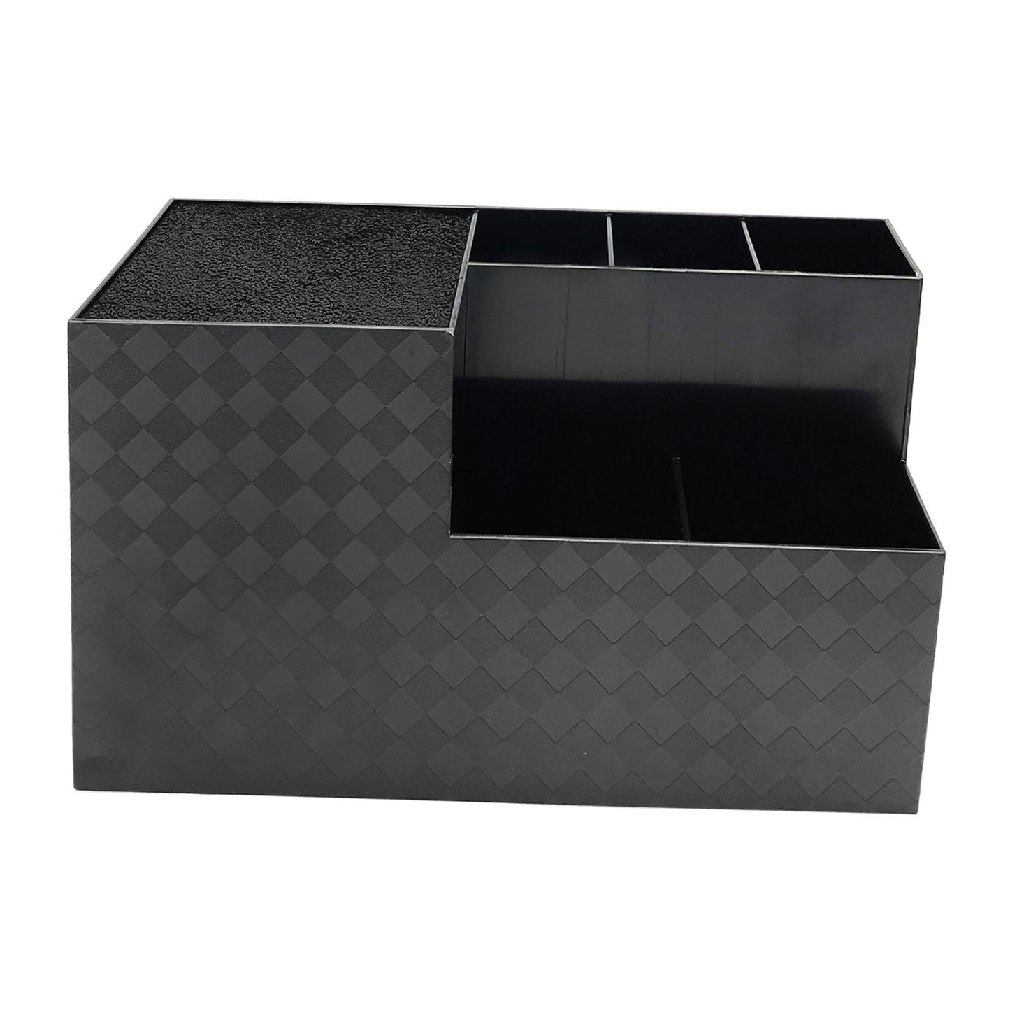 LeeQinersw Haircut Tool Holder Hairdressing Tool Storage Box Salon Shear Organizer Hair Stylist Holder with Thickened Hygienic Sponge And Non Slip Base Suitable, black