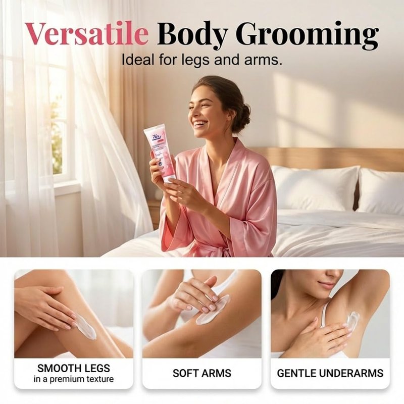 Painless Hair Removal Cream, 2026 New Upgrade Depilatory Cream, Gentle Intimate Hair Removal, Moisturizing Body Hair Removal for Men and Women (3, 300g)