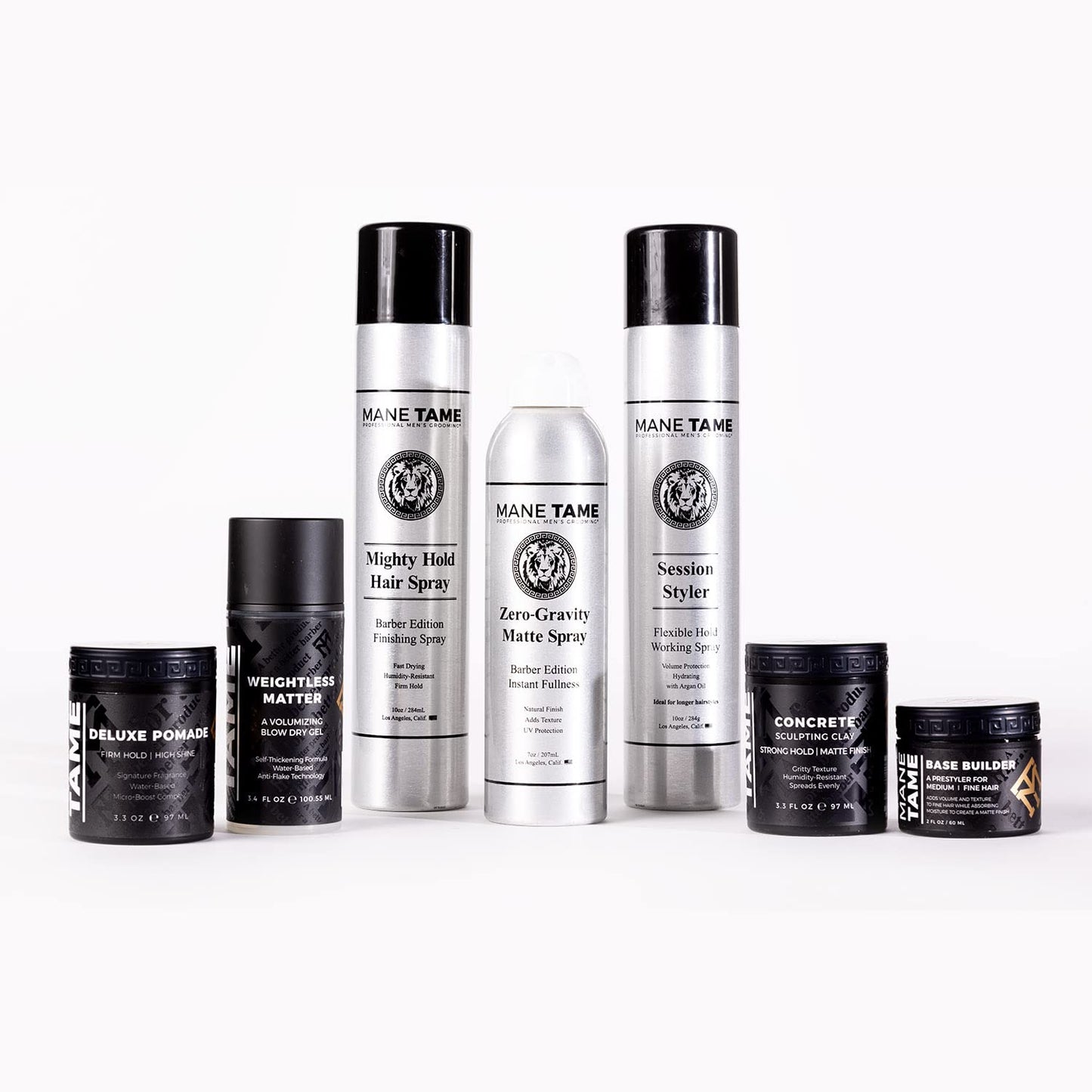 MANE TAME Base Builder 2oz - Prestyling Hair Balm for Medium - Fine Hair, Adds Volume + Texture with a Matte Natural Finish