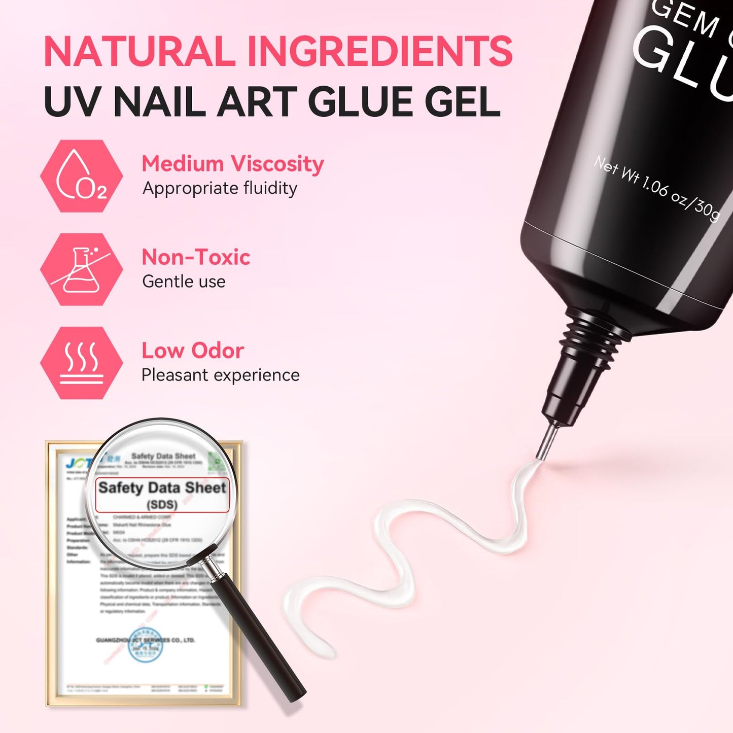 Makartt Nail Gem Glue: Precision Gel for Tiny Gems and Gap Filling 2 x 30ml