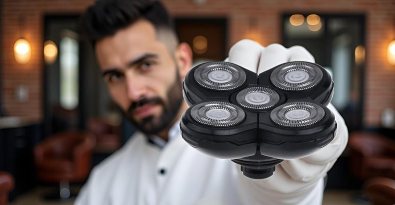 Head Shaver Replacement for 5 in 1 Electric Shaver Wet and Dry Waterprroof Electric Razor Universal Head Replacement Blades Compatible with 5 in 1 Shave Head Attachment Rotary Blades Cordless
