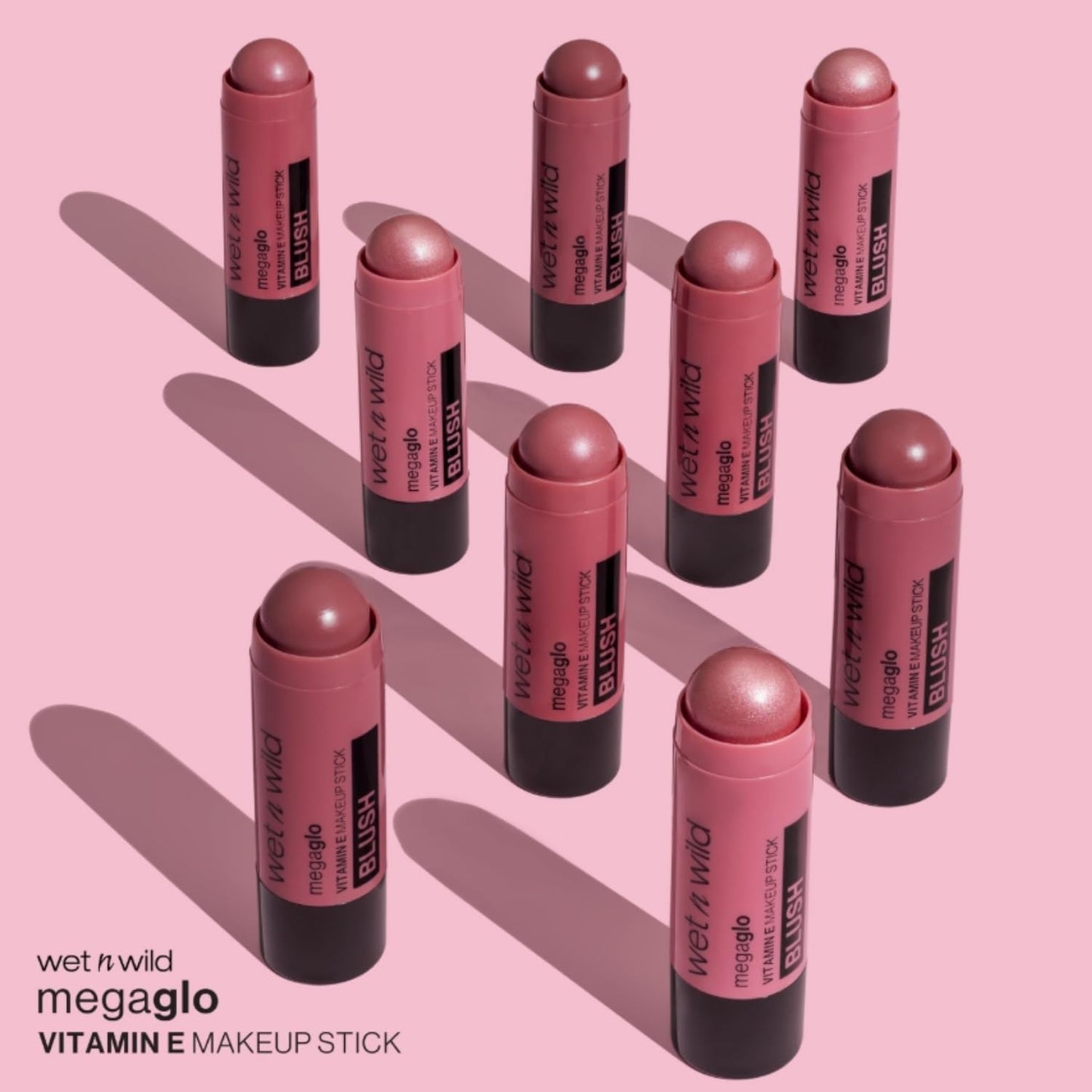 wet n wild MegaGlo Makeup Stick, Buildable Color, Versatile Use, Cruelty-Free & Vegan - Current Jam