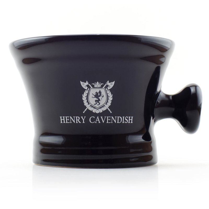 Henry Cavendish Shaving Kit with - Shaving Soap and Gentleman's Ceramic Shaving Soap Bowl with Handle. (Lavender)