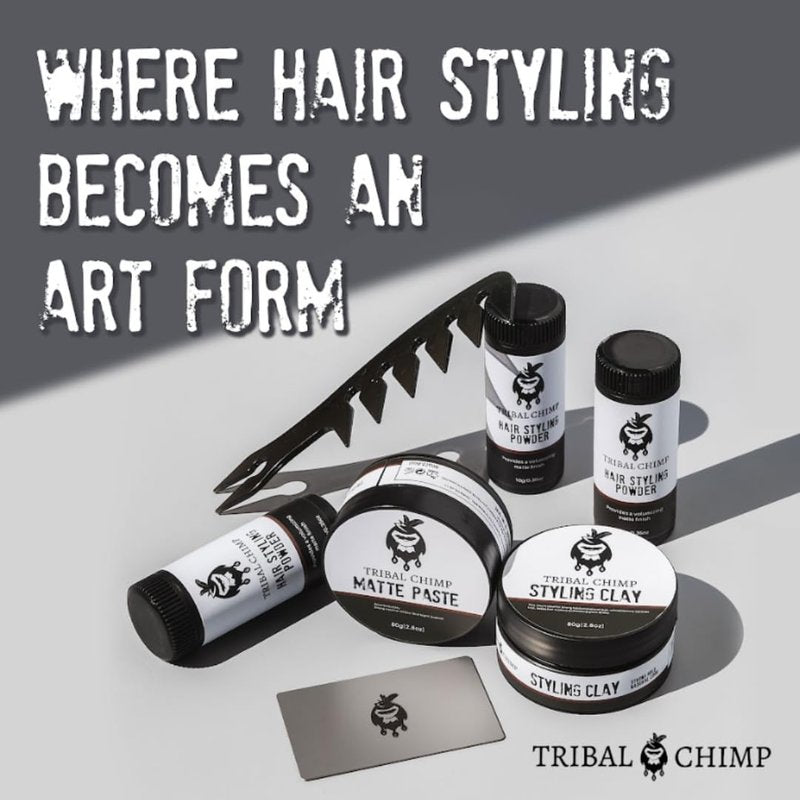 Tribal Chimp Hair Styling Powder for Men & Women – Hair Volumizer & Texture Powder for All Hair Types with Matte Finish – 24H Invisible Hold, Adds Volume & Texture, Non-Sticky and Smells Great