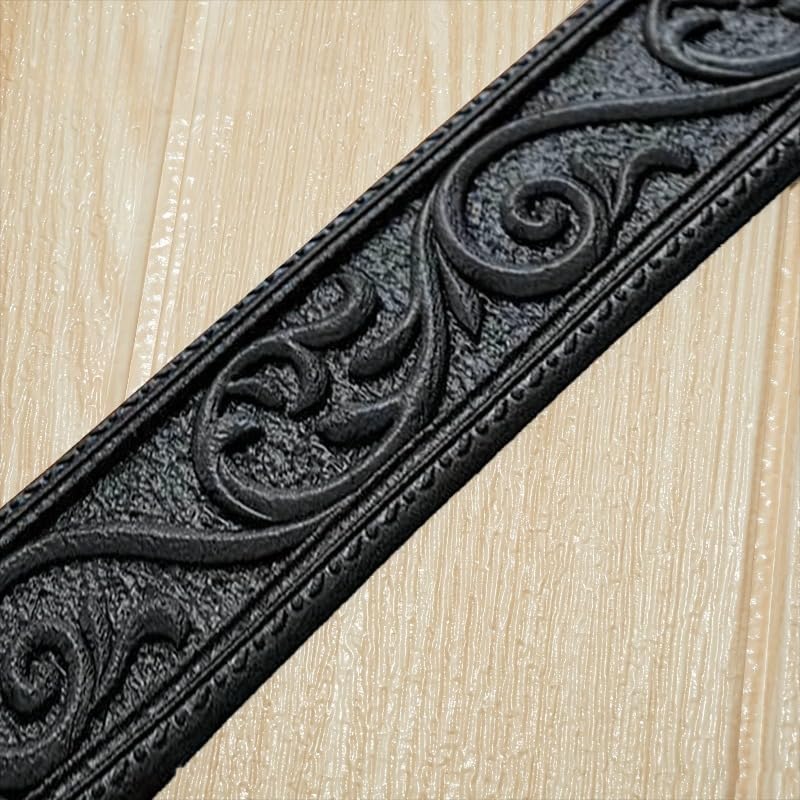 Peel and Stick Crown Molding | 2-Pack Flexible Decorative Wall Trim - 7.55ft Self-Adhesive 3D Embossed Baseboard for DIY Home Décor