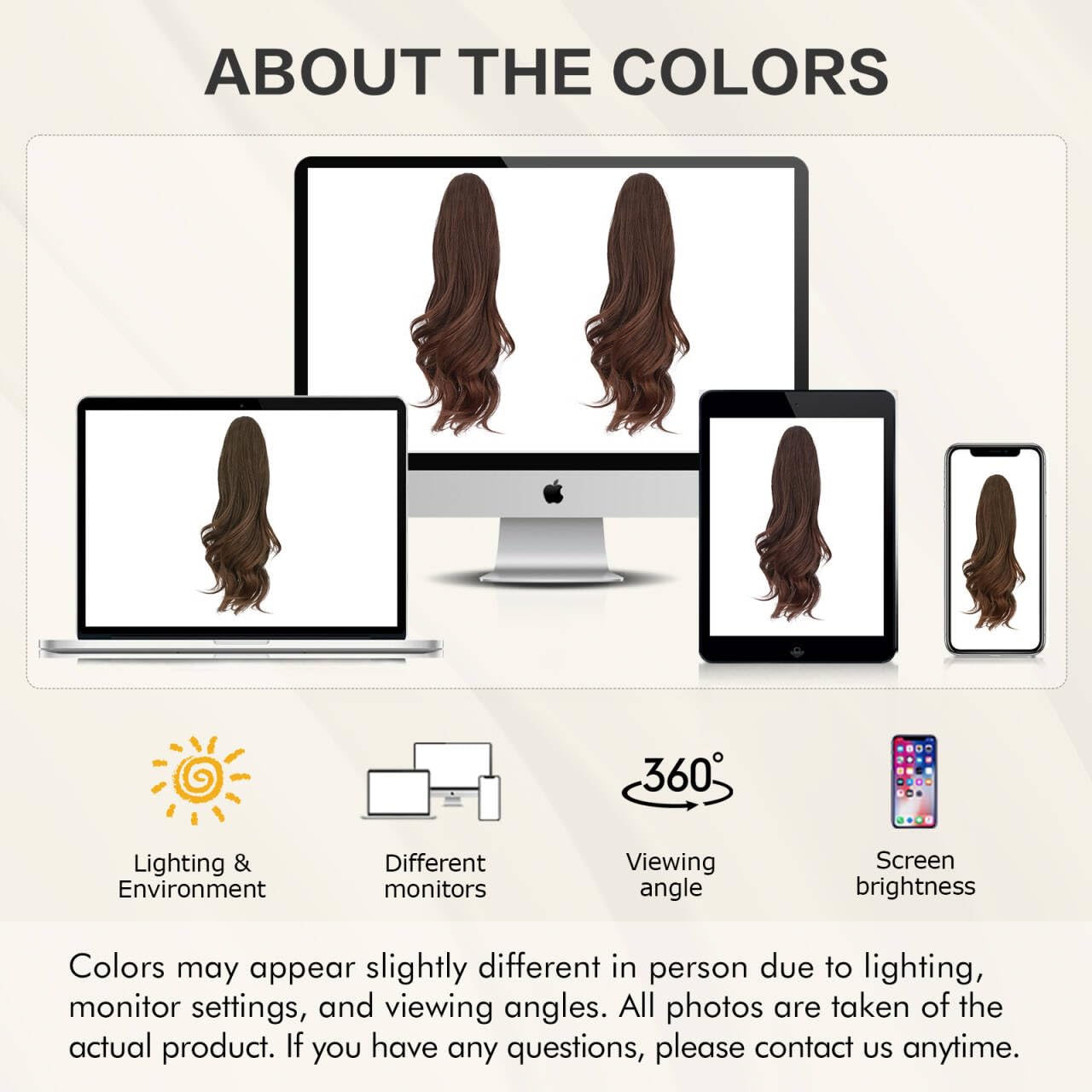 Sofeiyan Claw Clip Ponytail Extension 16 inch Curly Wavy Clip in Hairpiece Synthetic Fake Pony Tail Clip on Hair Extensions for Women Fluffy Hair Extensions for Daily Use - Medium Brown & Light Auburn
