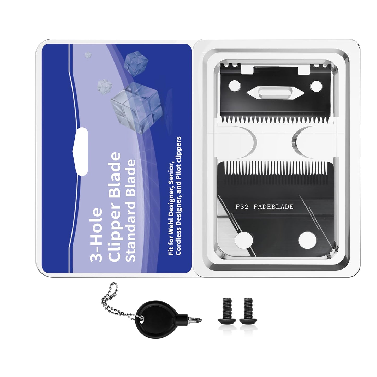 F32 Professional Fadeout Blade, High Precision Zero Adjustable Replacement Blades,Compatible with Wahl 5 Star Vapor Clipper (1 Pack)