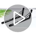 16-Inch Heavy Duty Folding Shelf Brackets - 2 Pack Wall Mounted