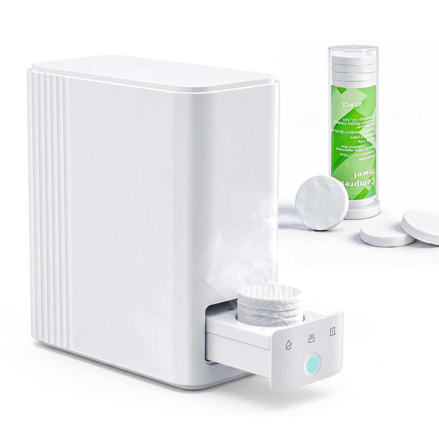 Compressed Disposable Towels - Perfect Refills for Hot Towel Dispenser | 60 Pieces (3 Tubes)