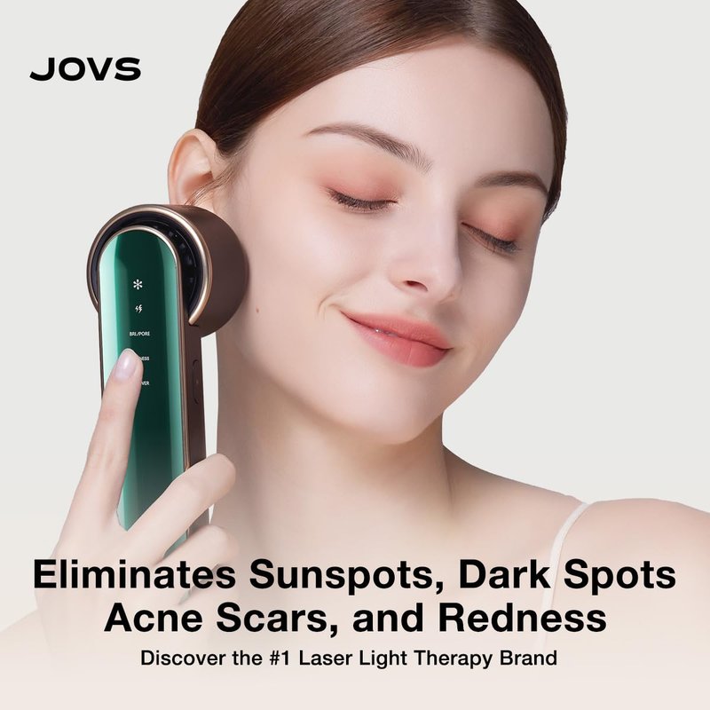 JOVS Blacken PRO Skincare Device for Spot & Blemish Lightening, Smart Facial Beauty Device for Skin Rejuvenation & Redness Reduces, Sapphire Cooling | All-in-One Skincare Brightening Solution