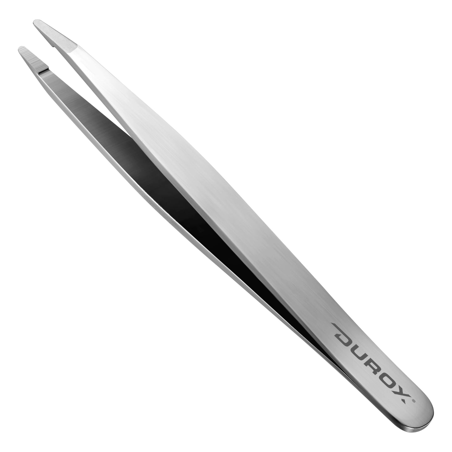 DUROX Round Tip Tweezers for Women Facial Hair, Blunt Tip Tweezers for Chin Hair & Eyebrow Removal, Precision Rounded Tweezers for Hair Removal, Stainless Steel, Round Tweezers for Eyebrows