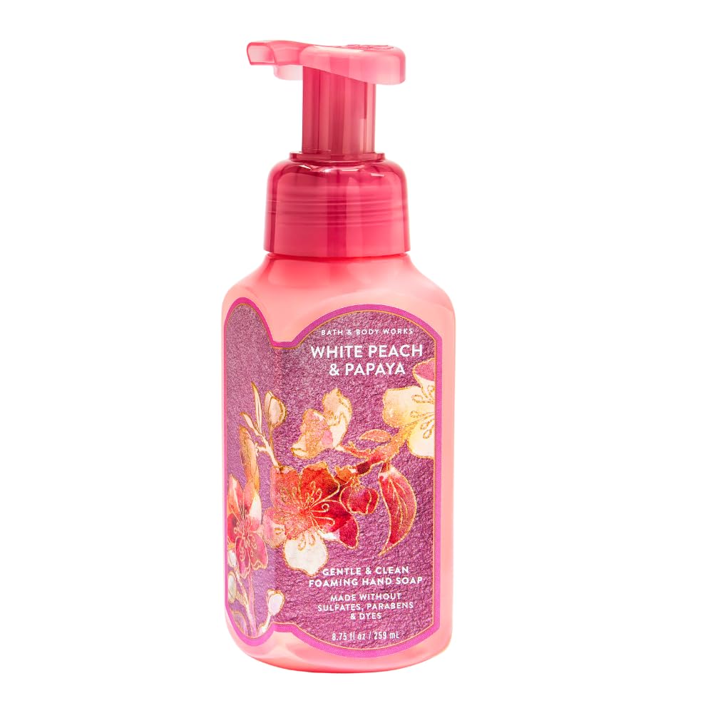 Gentle & Clean Foaming Hand Soap - Fresh Cut Lilacs, Backyard Honeysuckle & White Peach | 3-Pack, 8.75 fl oz Each