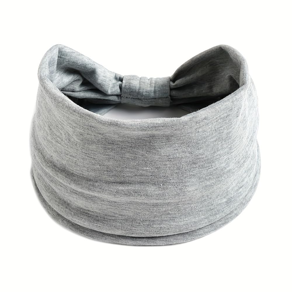 Satin Headbands for Running Sport, Fashion Women Wide Elastic Head Wrap Headband Sports yoga Daily Hair Band Accessories Band