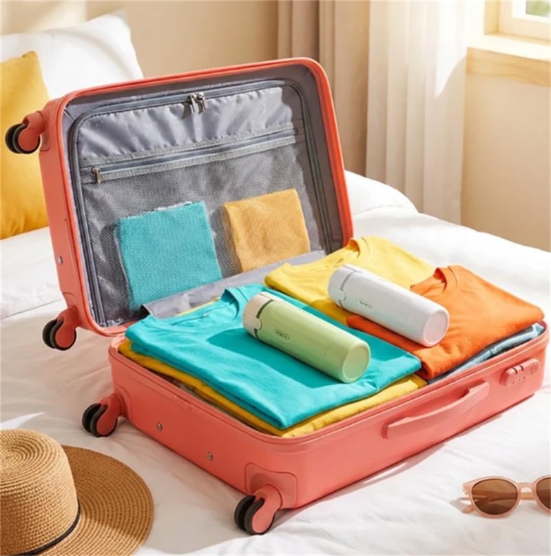 SWZEC Travel Bottle - 4-in-1 Versatile Design for On-the-Go | White