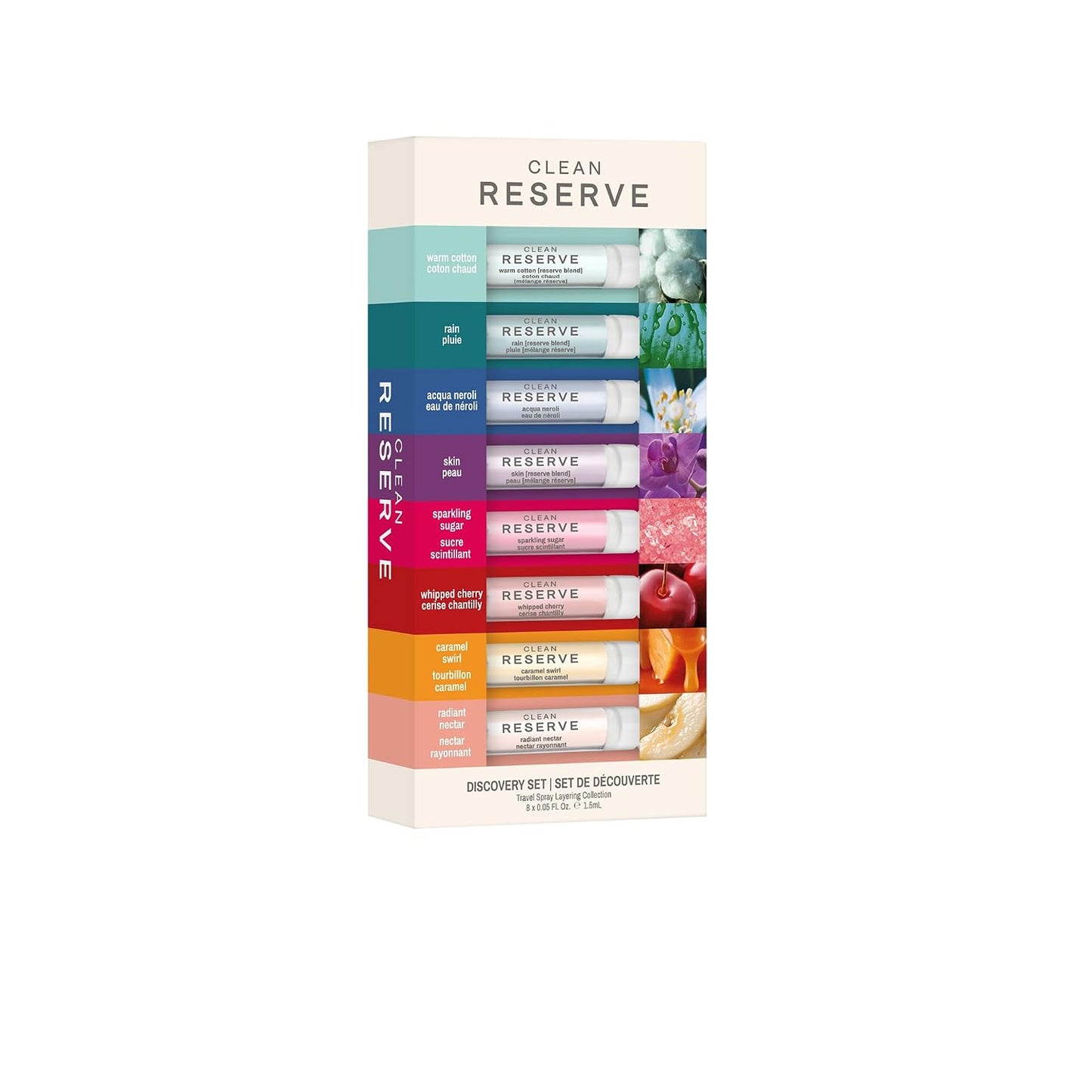 CLEAN RESERVE Fragrance Discovery Gift Set - Layerable Travel Mini Perfumes | Vegan & Long Lasting