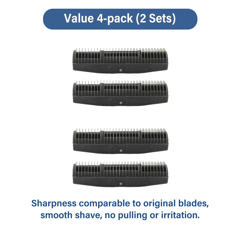 Foil Shaver Replacement Blades Compatible with Andis TS-1 TS-2 Foil Shaver, For Babyliss FXFS2 FX3, For Wahl 5 Star Vanish(8173-700) Shaver, Fit for 17150 17200 17235 17220 Foil Shaver Blade - 4Pcs