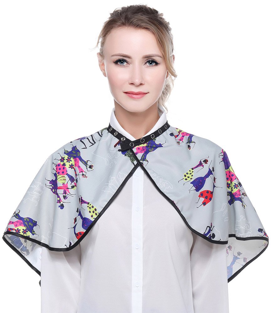 Makeup Artist Shortie Comb-Out Cape, Beauty Salon Styling Cape