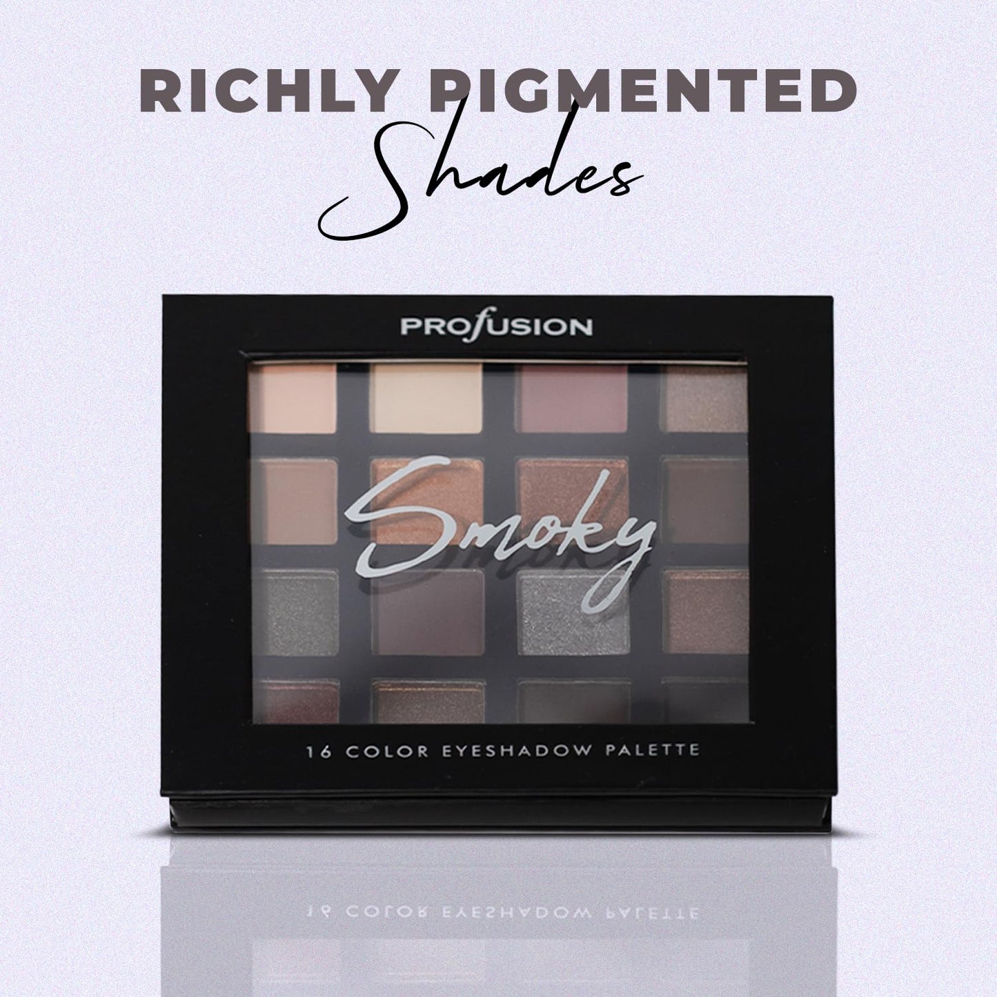 Profusion Cosmetics Sparkle Eyes Eyeshadow Palette – 16 Richly Pigmented Shades with Matte & Shimmer Finishes, Includes Primer & Blending Brush, Vegan & Cruelty-Free Makeup
