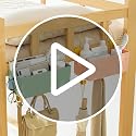 WYZHDQ Bedside Organizer Caddy - Multi-Pocket Hanging Storage for Bunk Beds